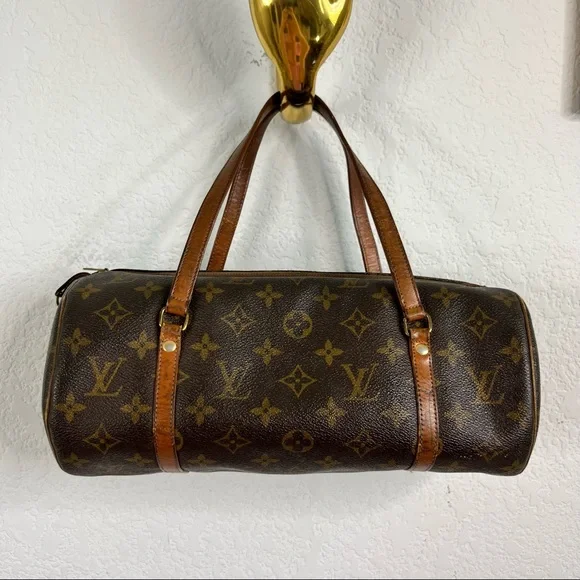 Louis Vuitton Papillon 26 Leather Logomania Bag - Picture 2 of 12